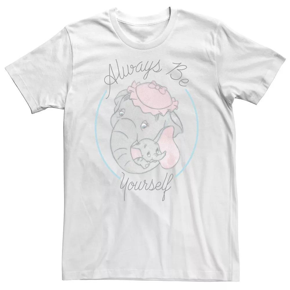 Big & Tall Disney Dumbo And Mom Always Be Yourself Portrait Tee, Men's, Size: XXL Tall, White Product Image