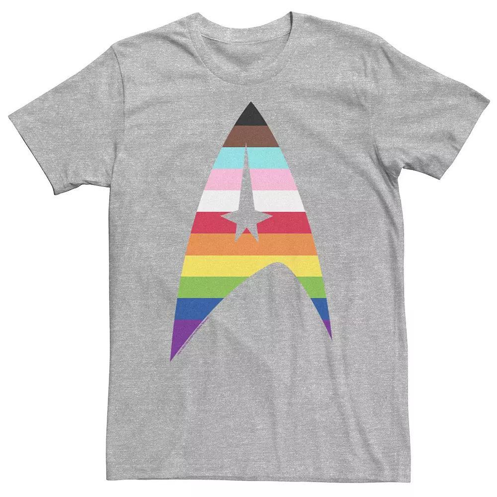 Big & Tall Star Trek Pride Logo Graphic Tee, Men's, Size: 3XL Tall, Athletic Grey Product Image