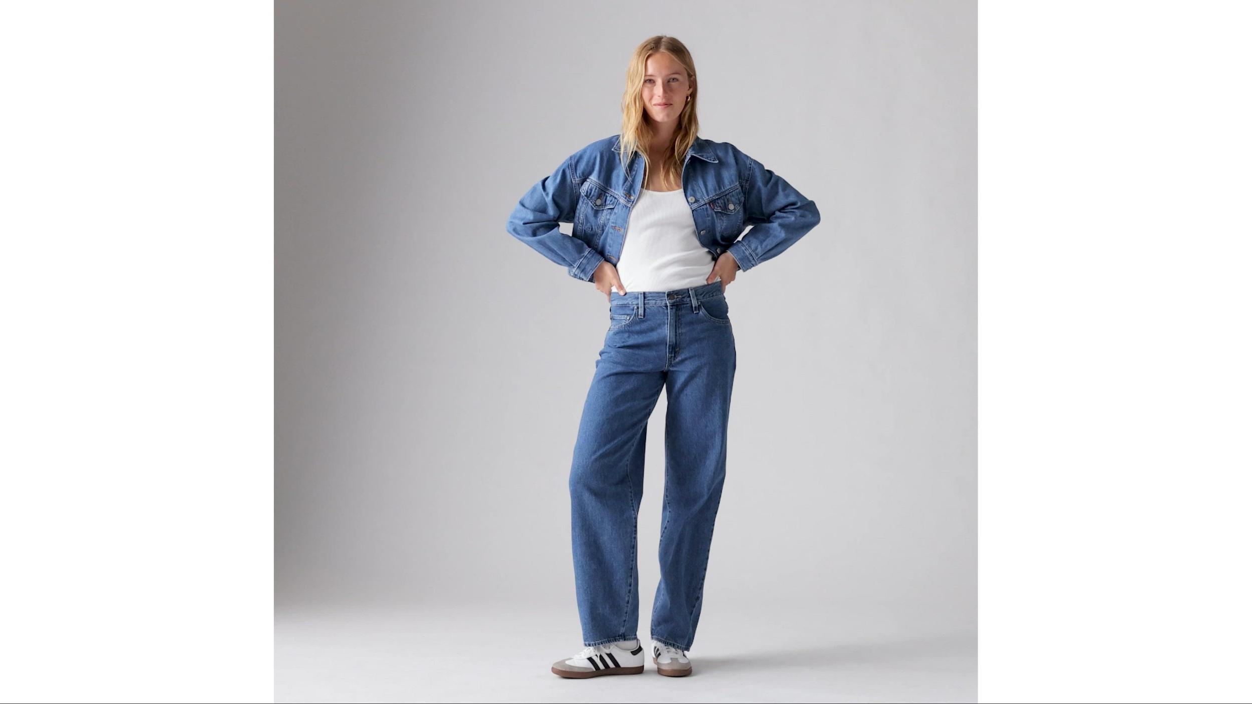 Baggy Dad Corduroy Women's Jeans Product Image