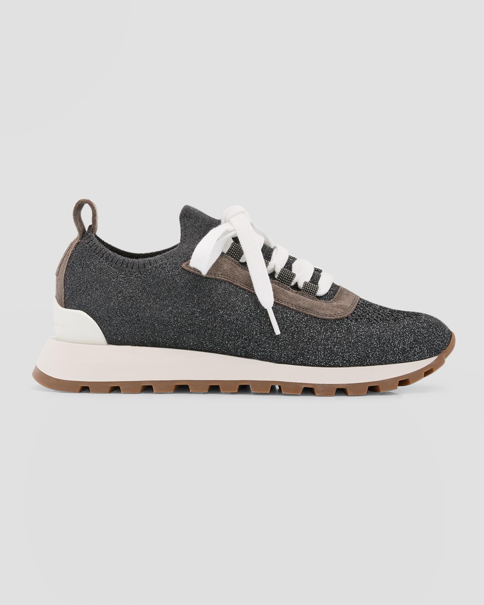 Monili Shimmer Knit Trainer Sneakers Product Image