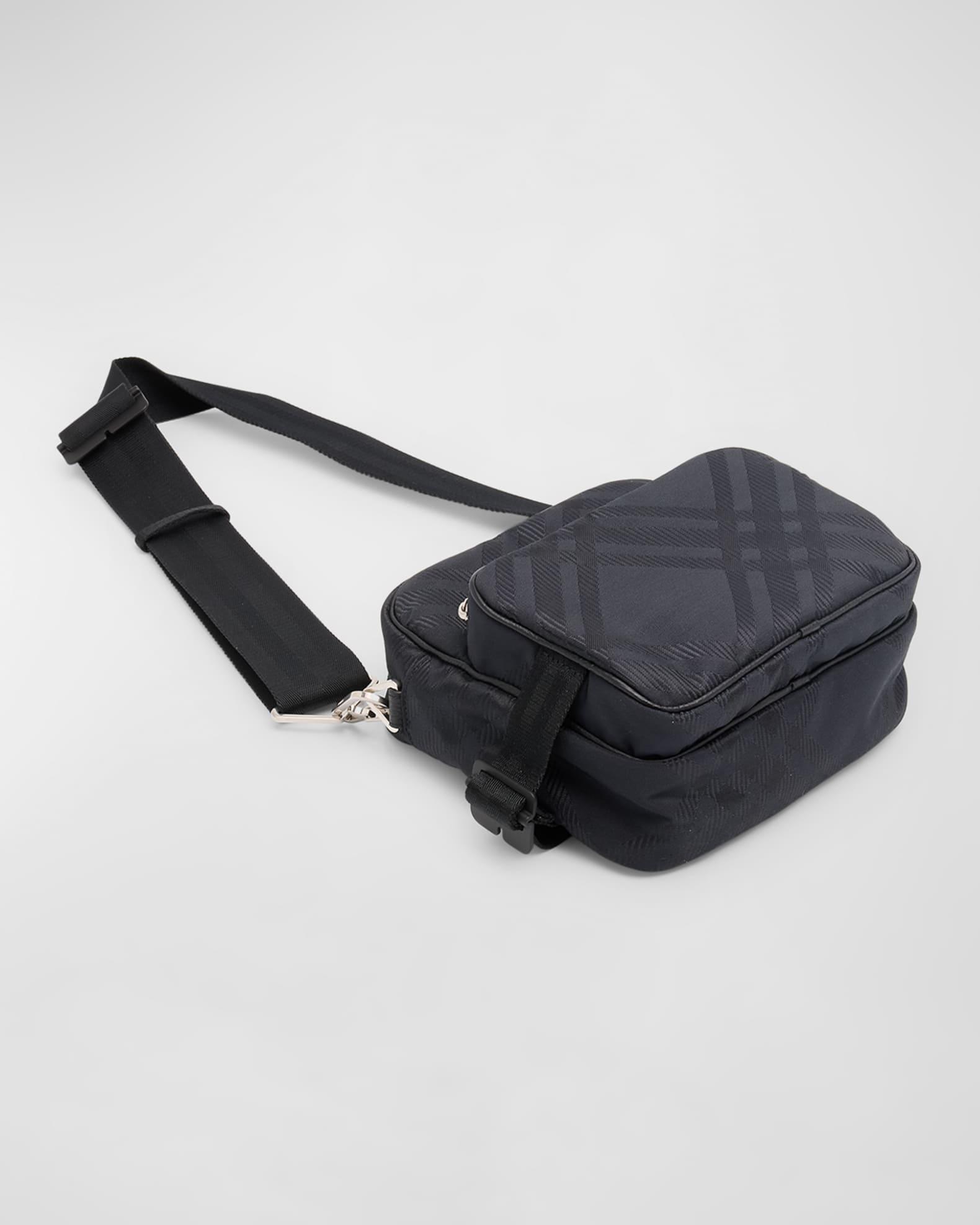 Men's Check Jacquard Crossbody Bag Product Image