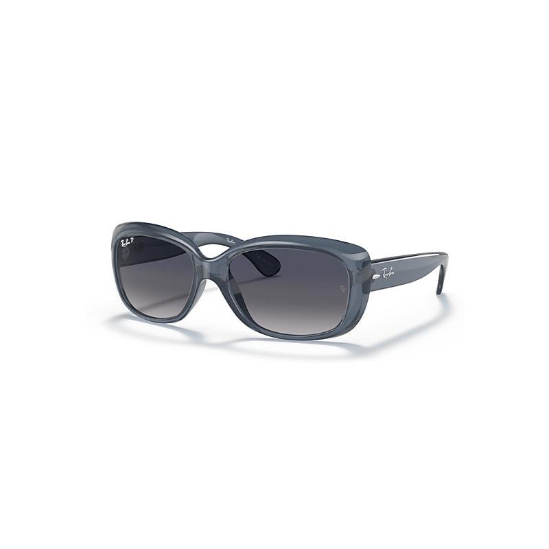 Ray-Ban Jackie Ohh Transparent Sunglasses Frame Grey Lenses Polarized Product Image