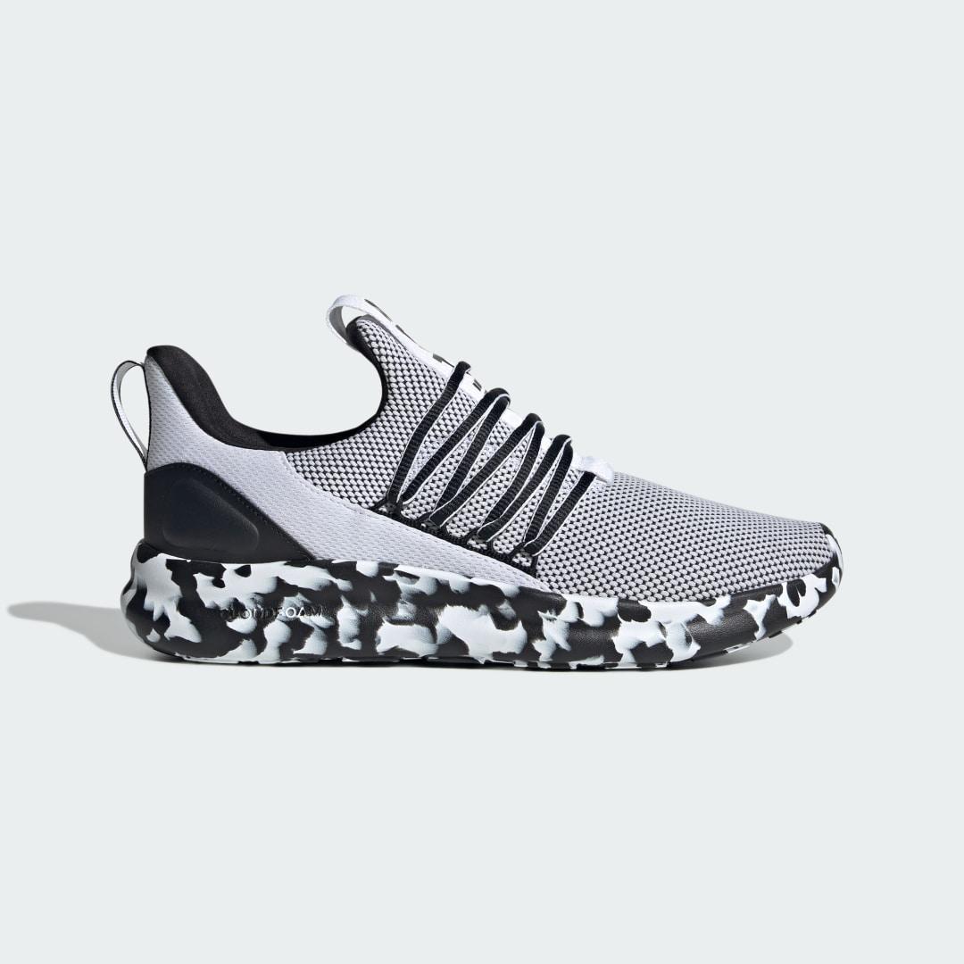adidas Lite Racer Adapt 7.0 Men's Running Shoes, White Black Product Image