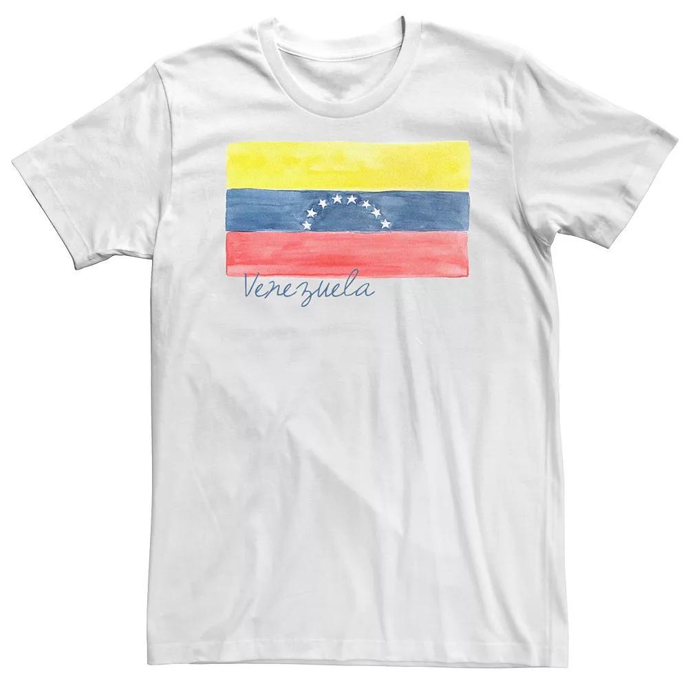 Big & Tall HHM Venezuela Flag Watercolor Tee, Men's, Size: XL Tall, White Product Image