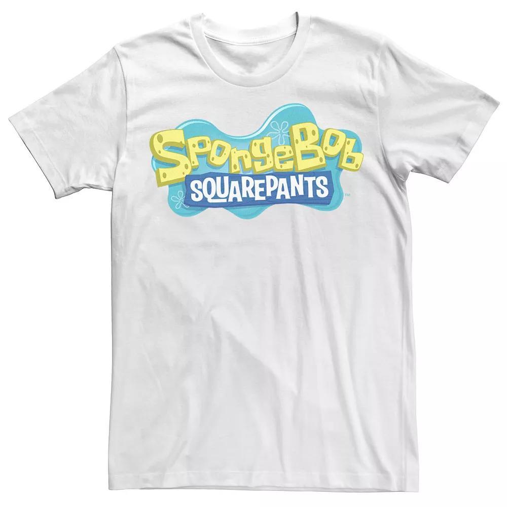 Men's SpongeBob Squarpants Sponge Logo Tee, Size: Large, White Product Image