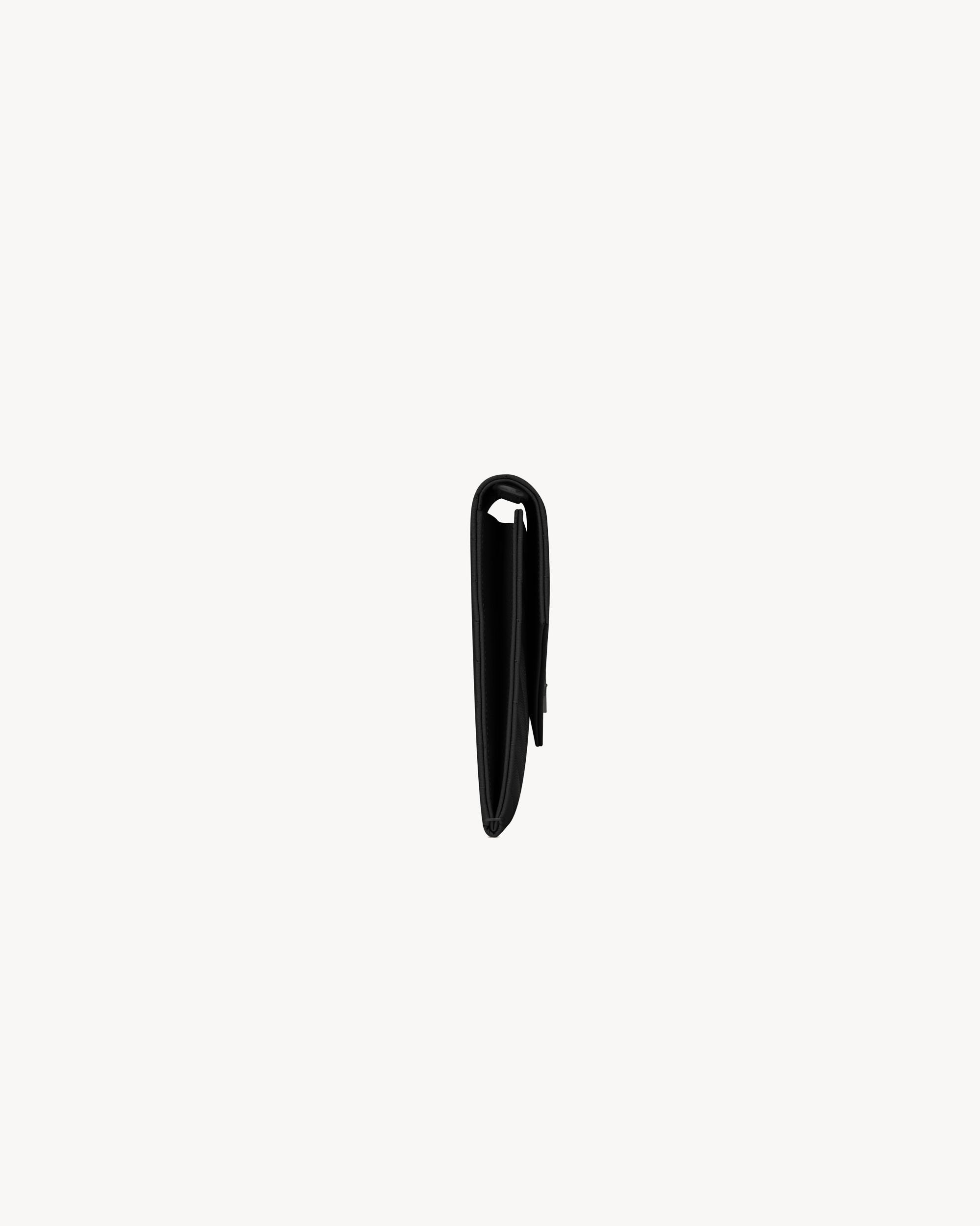 CASSANDRE MATELASSÉ FLAP POUCH IN GRAIN DE POUDRE LEATHER Product Image