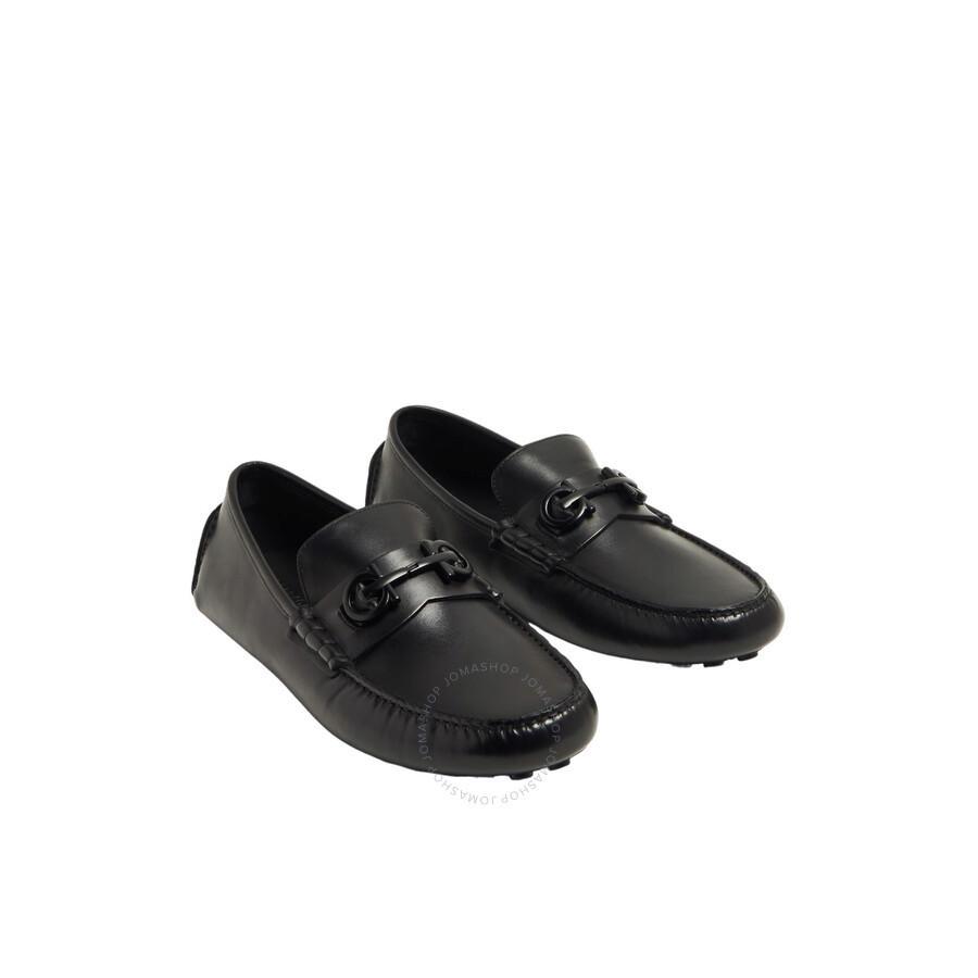 FERRAGAMO Grazioso Gancini Ornament Driver In Black Product Image