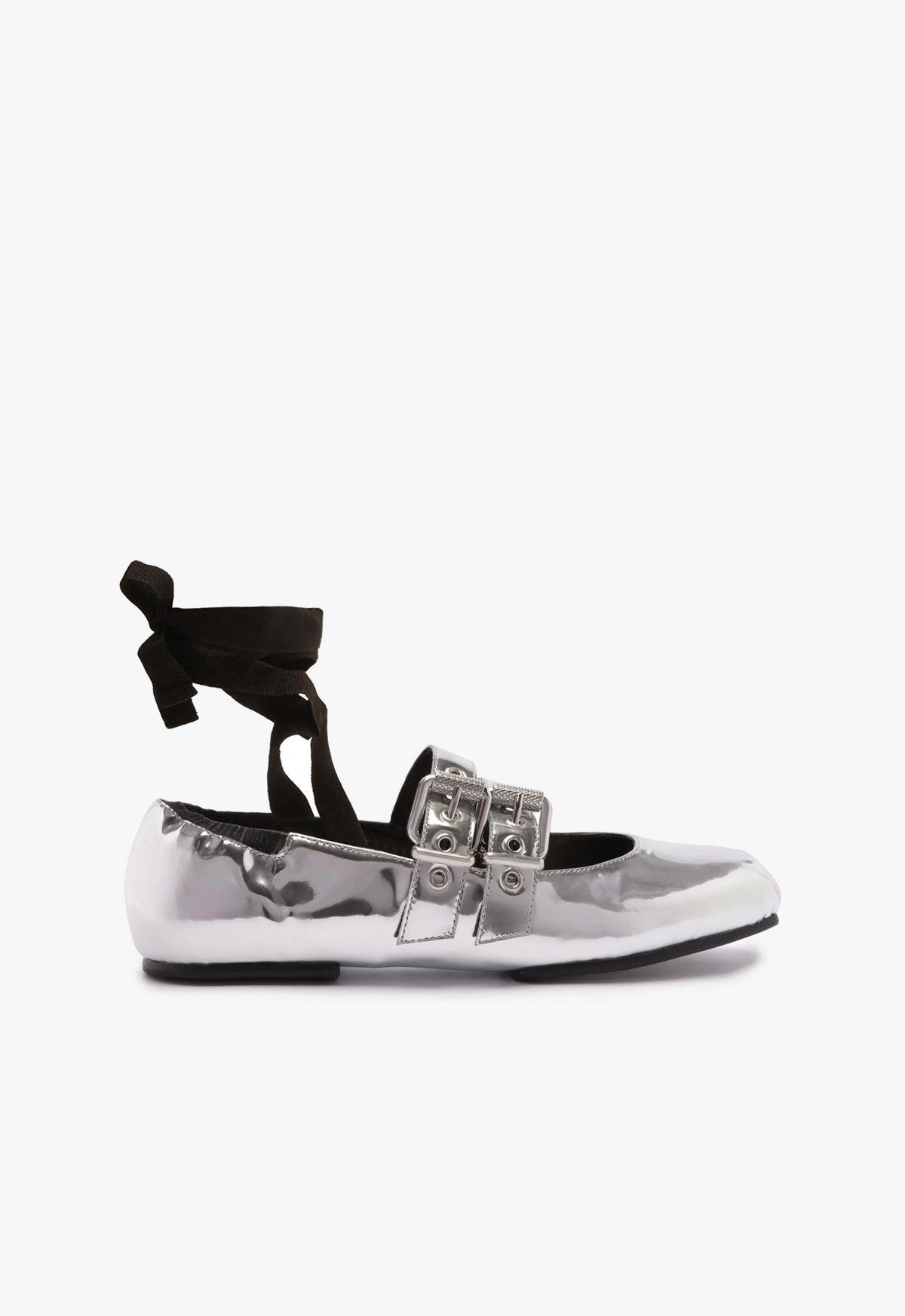 Raika Specchio Leather Flat Female Product Image