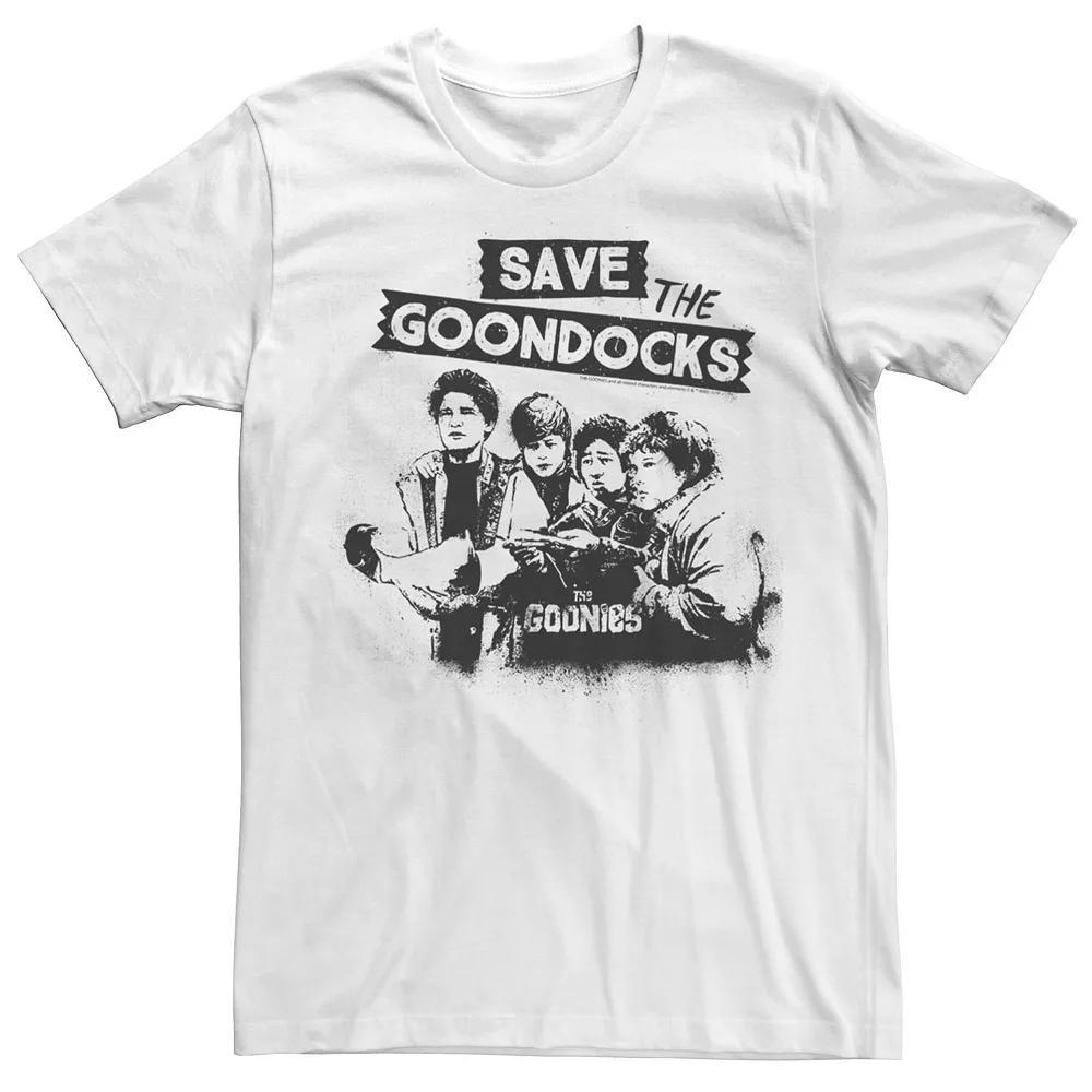 Men's The Goonies Save The Goondocks Text Tee, Size: Small, White Product Image