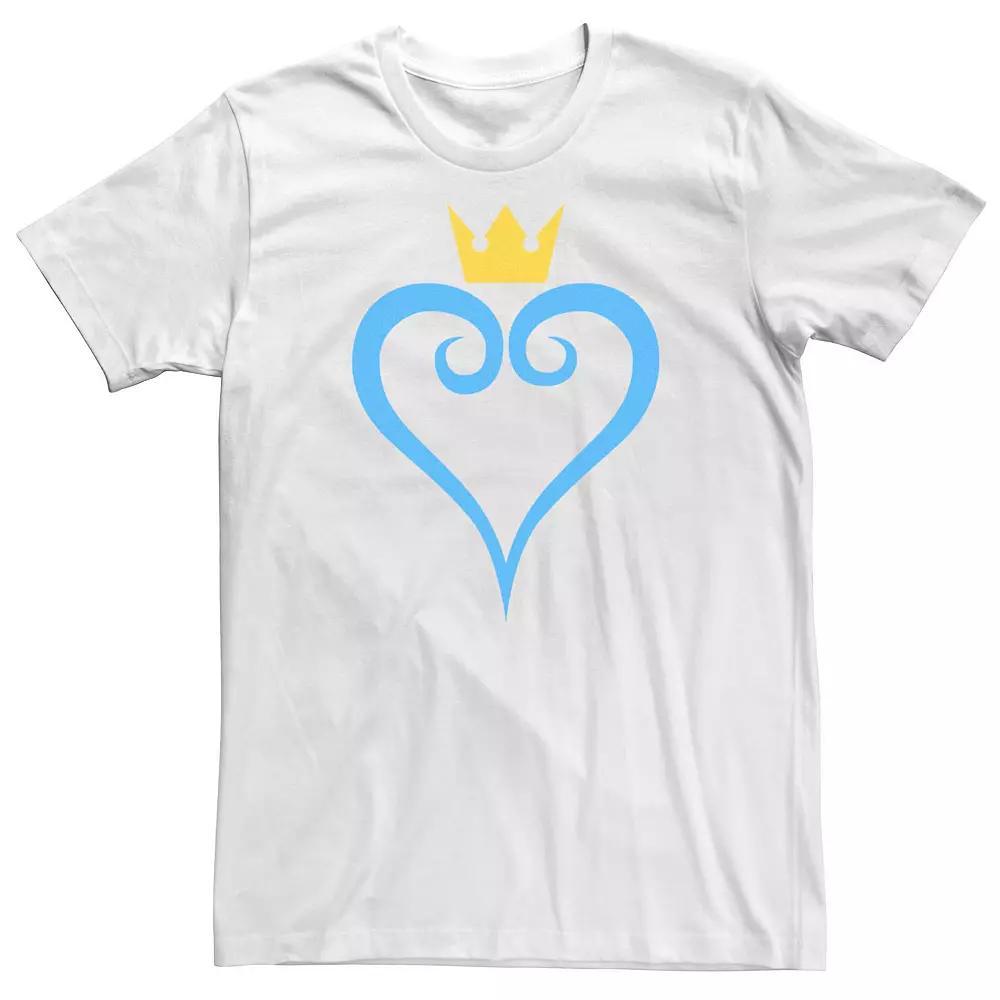 Big & Tall Disney Kingdom Hearts Heart Symbol Tee, Men's, Size: 4XLT, White Product Image