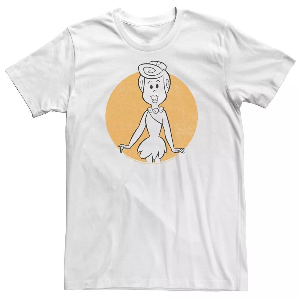 Big & Tall The Flintstones Wilma Kanji Big Face Tee, Men's, Size: 3XL, White Product Image
