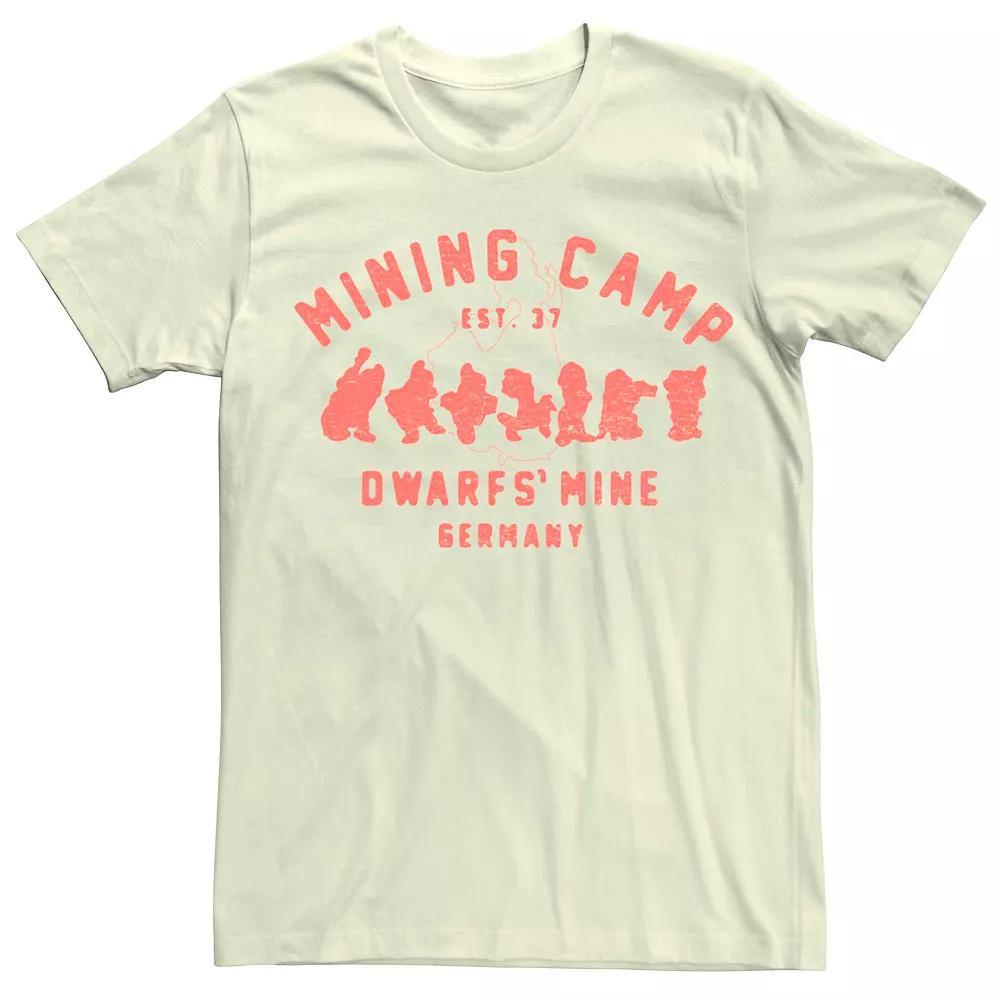 Disney's Snow White Mining Camp Logo Men's Graphic Tee, Size: Medium, Natural Product Image