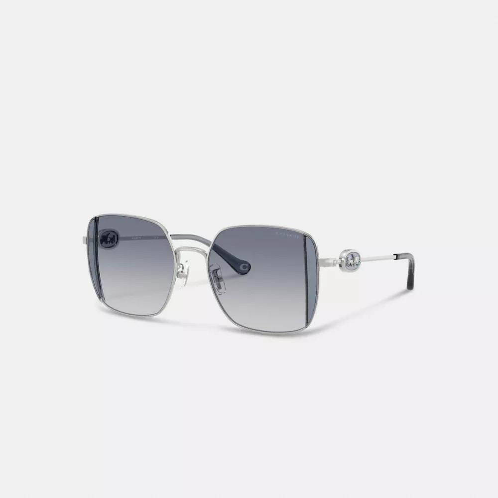Horse And Carriage Metal Oversized Square Sunglasses Product Image