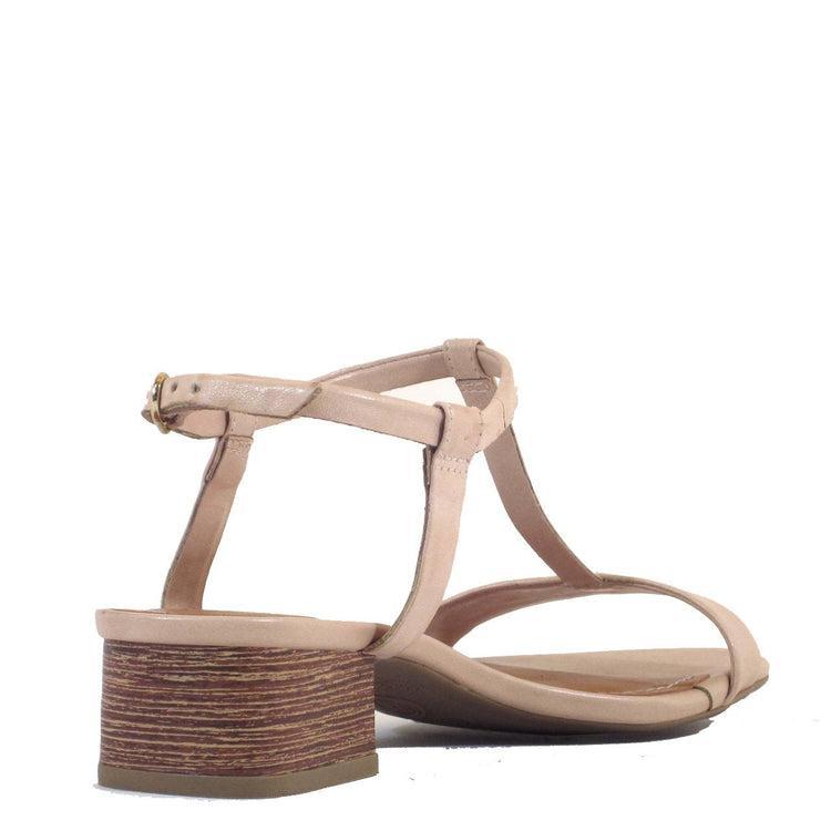 Terri T-Strap Suede Sandals Product Image