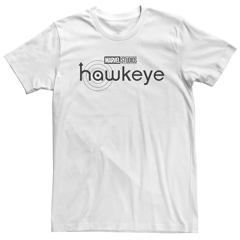 Big & Tall Marvel Hawkeye Title Logo Tee, Men's, Size: 5XL, White Product Image