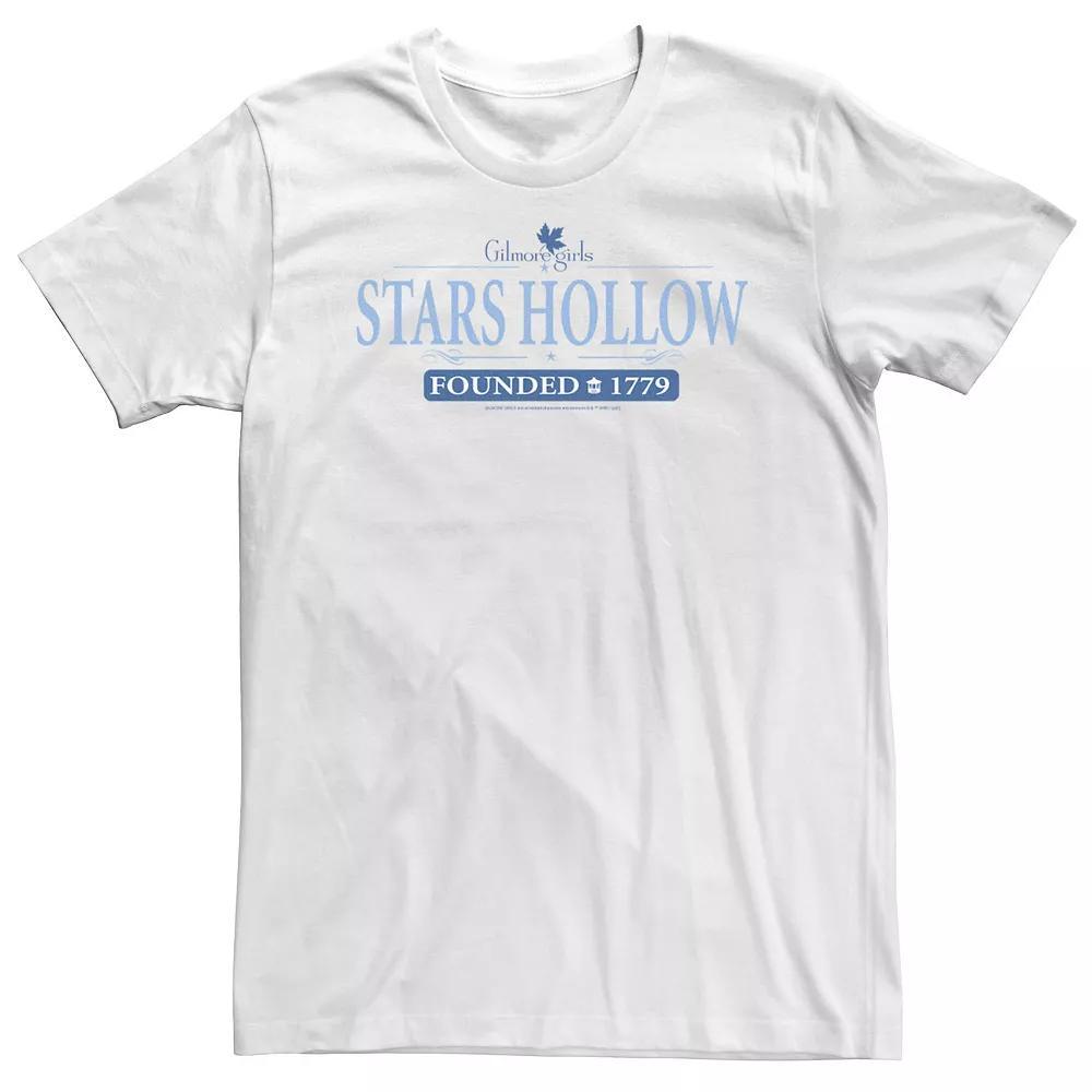 Big & Tall Gilmore Girls Stars Hollow Founded 1779 Tee, Men's, Size: 3XL, White Product Image