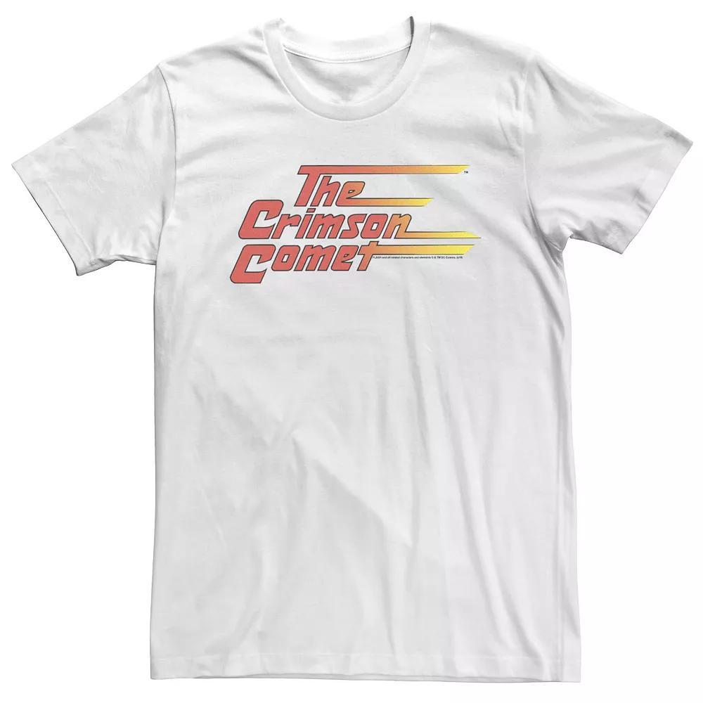Big & Tall DC Comics The Flash Crimson Comet Text Poster Tee, Men's, Size: 3XL Tall, White Product Image