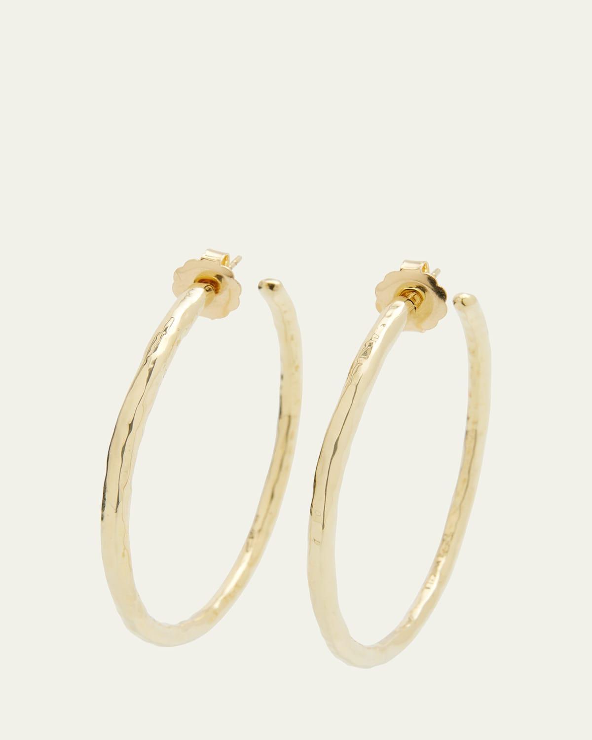 Large Hoop Earrings in 18K Gold Product Image