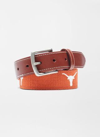 Peter Millar Mens Texas Longhorns Belt | Color: Autumn | Size: 34 Product Image
