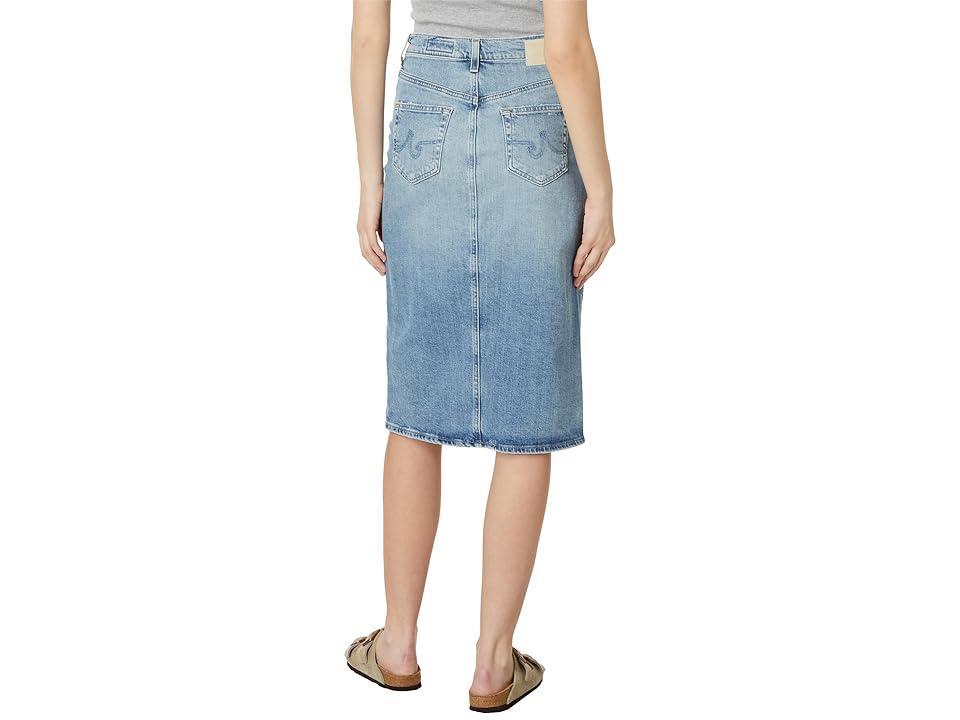 AG Jeans Alicia Midi Denim Skirt (Eclipsed) Women's Skirt Product Image