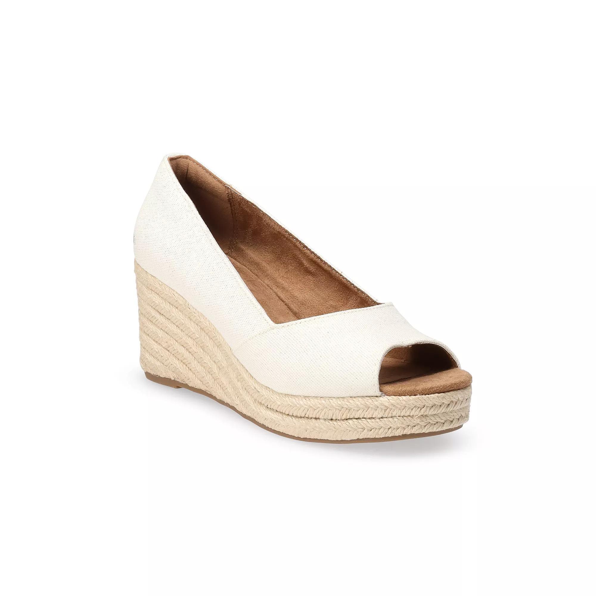 TOMS Rania Platform Wedge Women's Slip-On Sandals, Size: 10, Gold Product Image