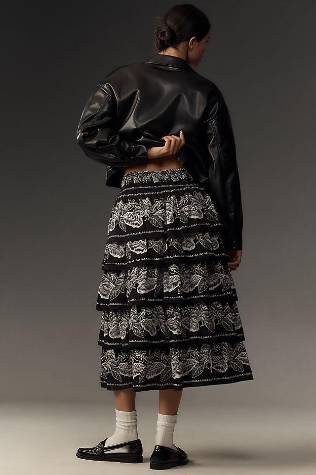 Banjanan Lily Tiered Midi Skirt Product Image