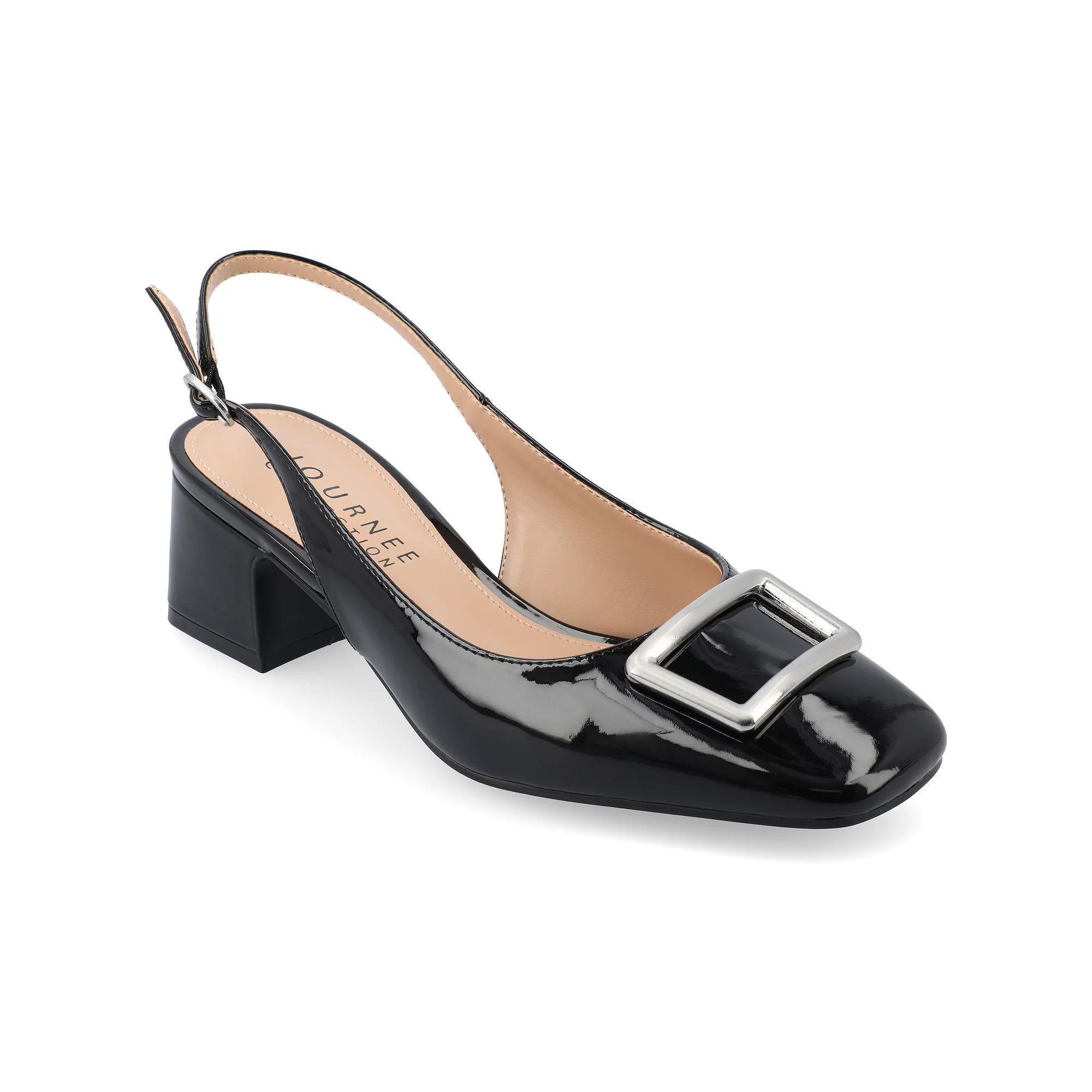 Journee Everlee Womens Tru Comfort Foam Sling Back Square Toe Pumps Product Image