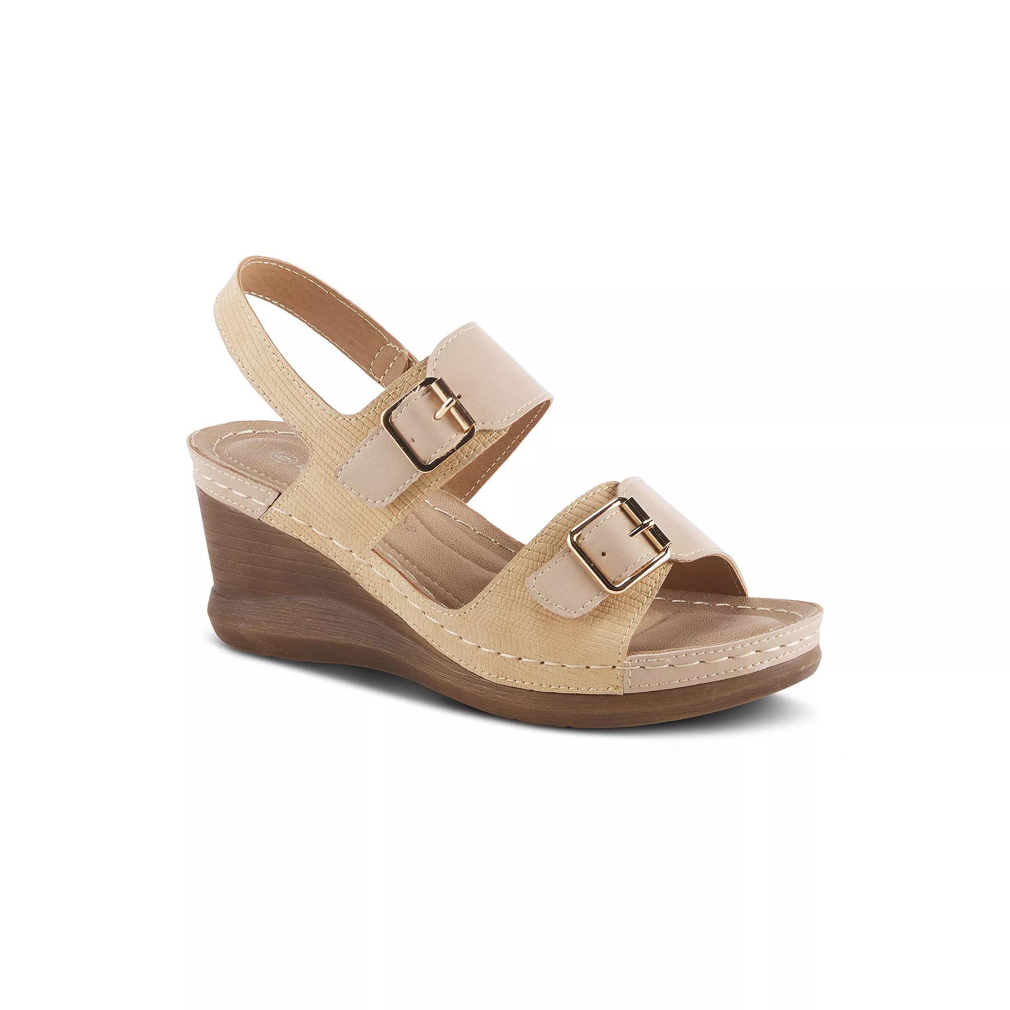 Patrizia Tavlin Women's Wedge Sandals, Size: 41, Black Product Image
