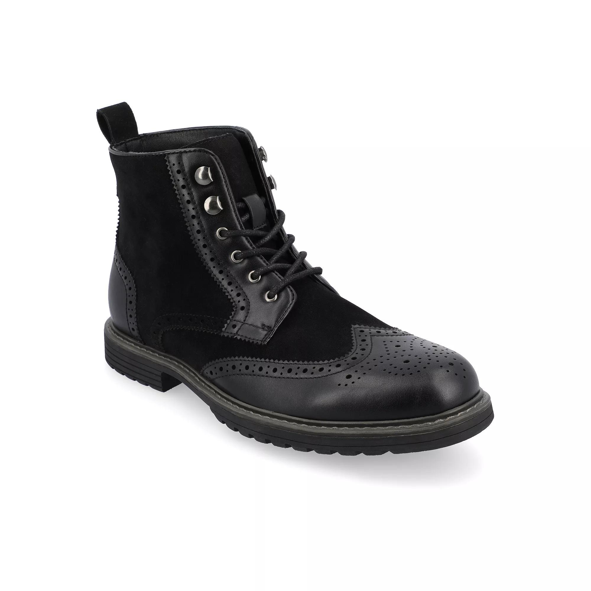 VANCE Virgil Men's Tru Comfort Foam Lace-up Ankle Boots, Size: 9, Brown Product Image