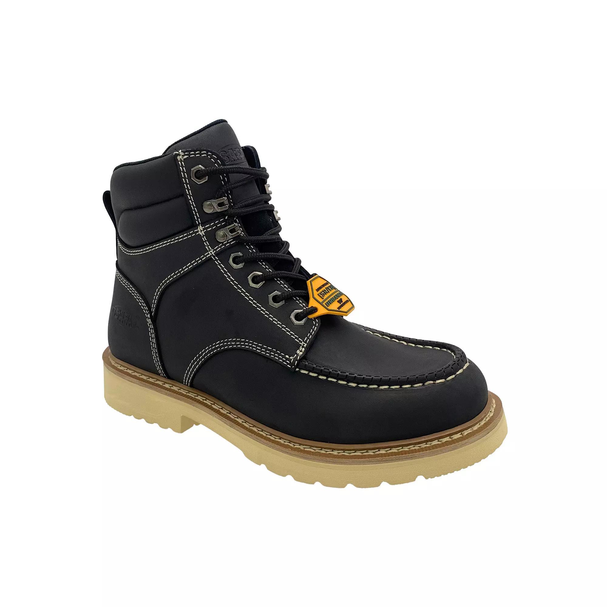 AdTec Men's Black Leather Work Boots, Size: 13 Wide Product Image