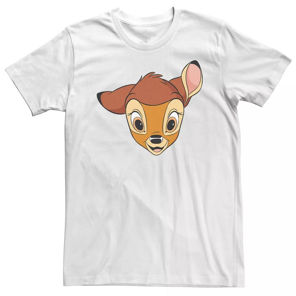 Big & Tall Disney Bambi Big Face Tee, Men's, Size: XL Tall, White Product Image