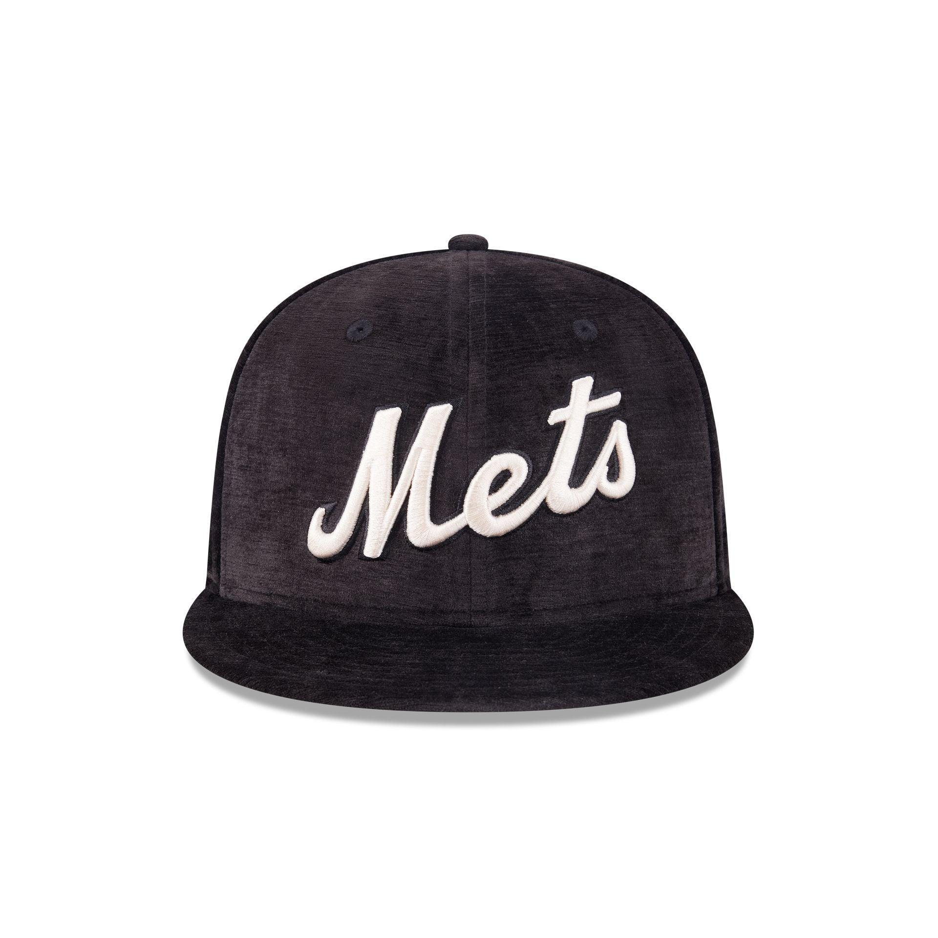 New York Mets Black Velvet 59FIFTY Fitted Hat Male Product Image