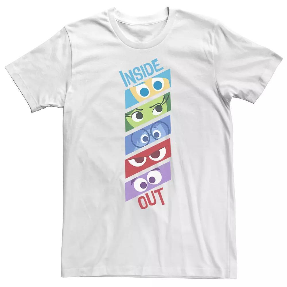 Big & Tall Disney / Pixar Inside Out Emotion Eyes Tee, Men's, Size: 3XL Tall, White Product Image