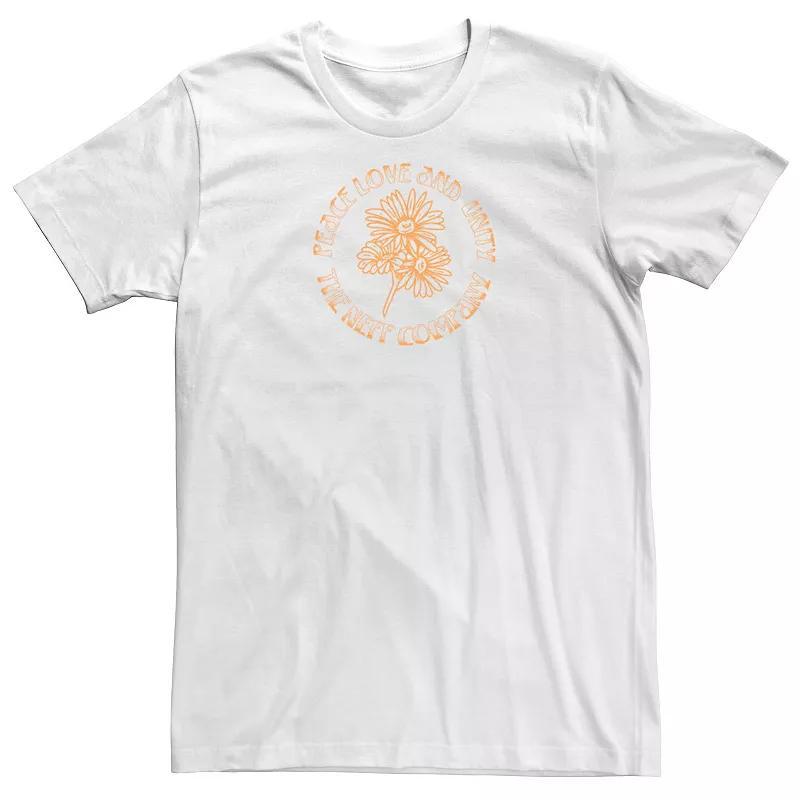 Big & Tall Beverly Hills 90210 Peach Pit Pattern Tee, Men's, Size: XL Tall, White Product Image