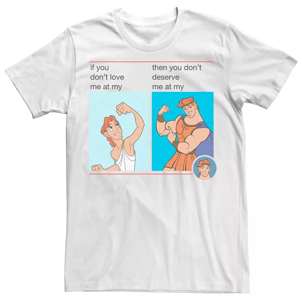 Disney's Hercules Meme Portrait Grid Men's Tee, Size: Medium, White Product Image