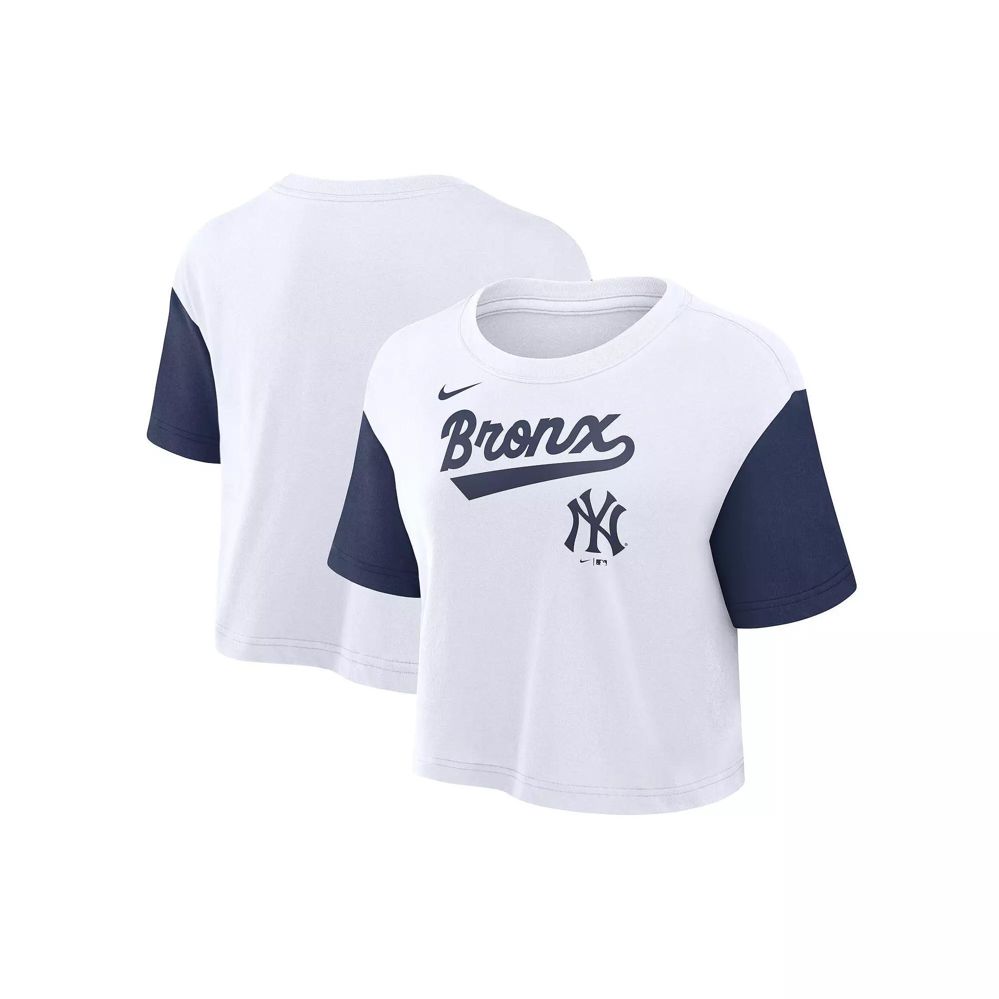 Los Angeles Dodgers Script Nike Womens Dri-FIT MLB Cropped T-Shirt | 01D4007PLD-G64 Product Image