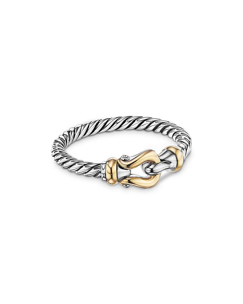 David Yurman Petite Buckle Ring with 18K Yellow Gold Product Image