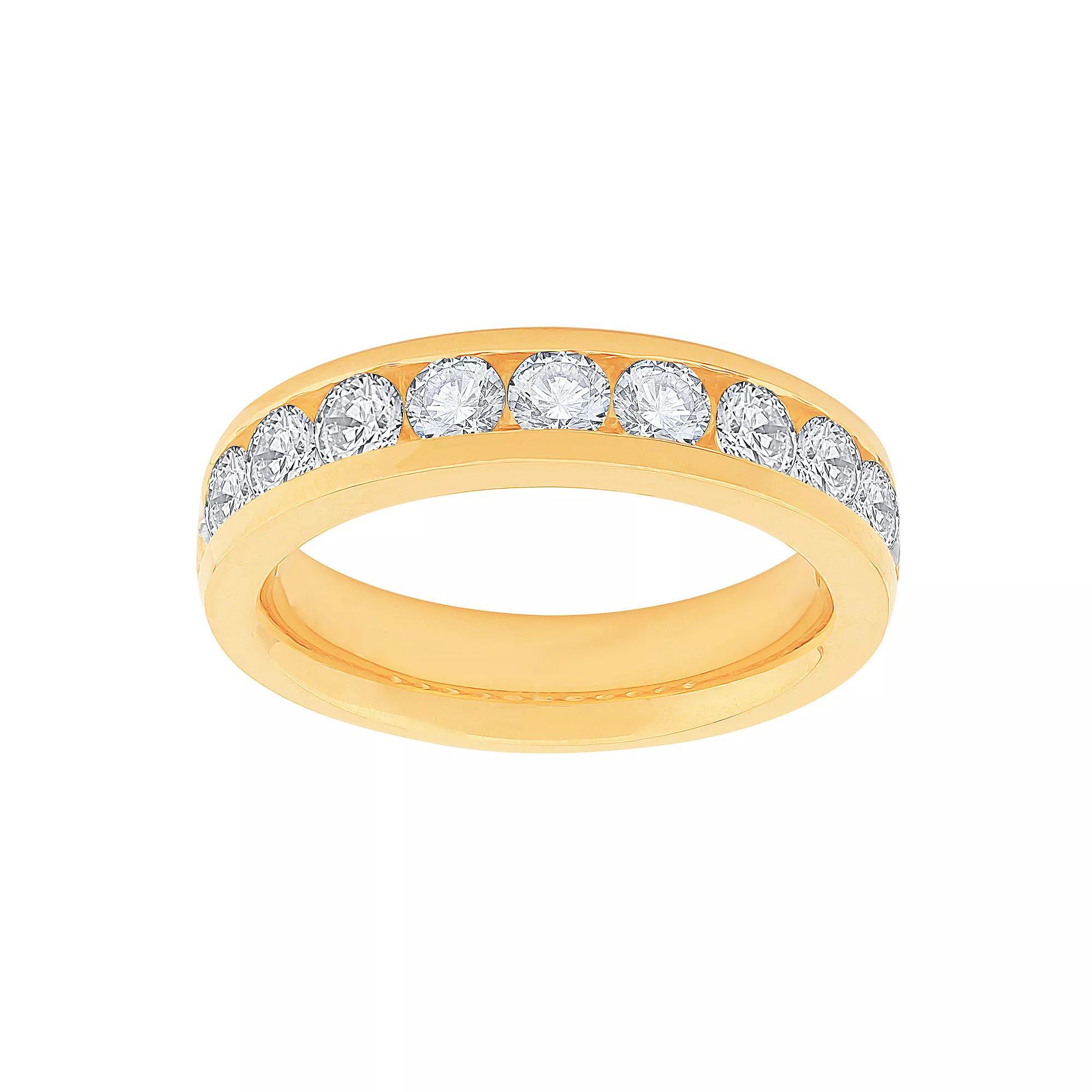 Diamond Medley 14k Yellow Gold 1 1/2 Carat T.W. Lab-Grown Diamond Ring, Women's, Size: 7, 14k Gold Product Image