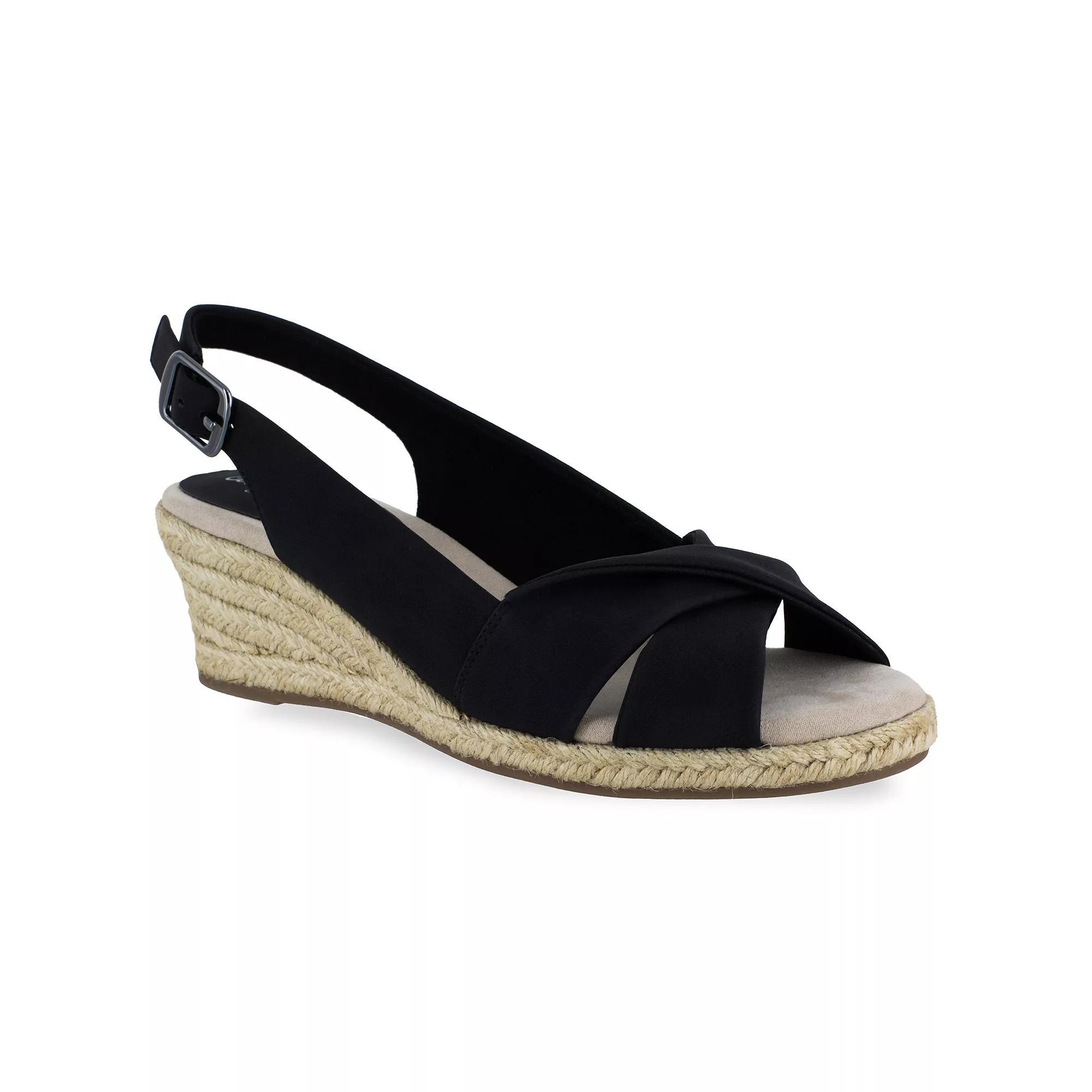 Easy Street Maureen Womens Espadrille Wedge Sandals Product Image