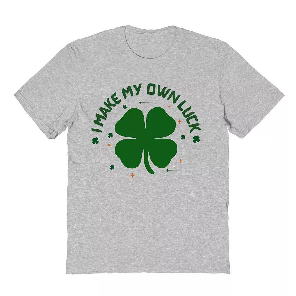 Men's I Make My Own Luck St. Patrick's Day Graphic Tee, Size: XXL, Sport Gray Product Image