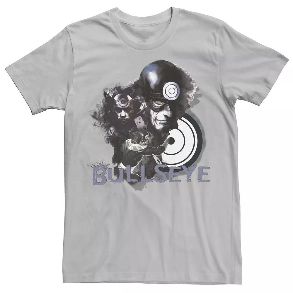 Men's Marvel Retro Bullseye Collage Action Portrait Tee, Size: Medium, Silver Product Image