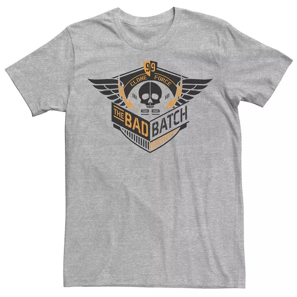 Men's Star Wars The Bad Batch Clone Force 99 Logo Tee, Size: Medium, Athletic Grey Product Image