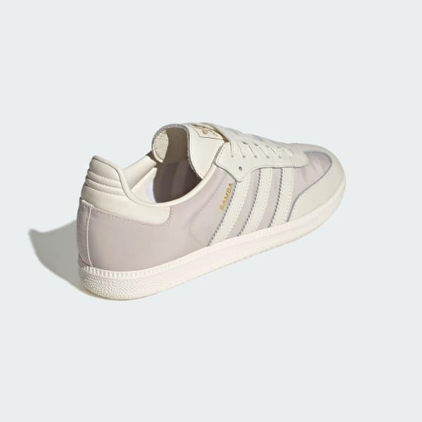 Mens adidas Samba OG Athletic Shoe Off White / Collegiate Green Product Image