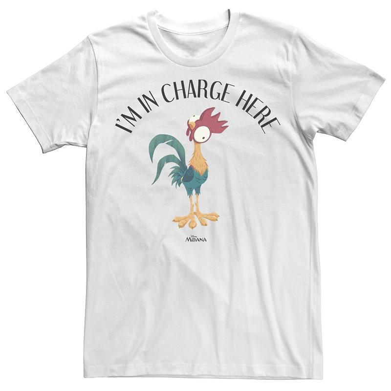 Big & Tall Disney Moana Heihei I'm In Charge Here Tee, Men's, Size: XLT, White Product Image