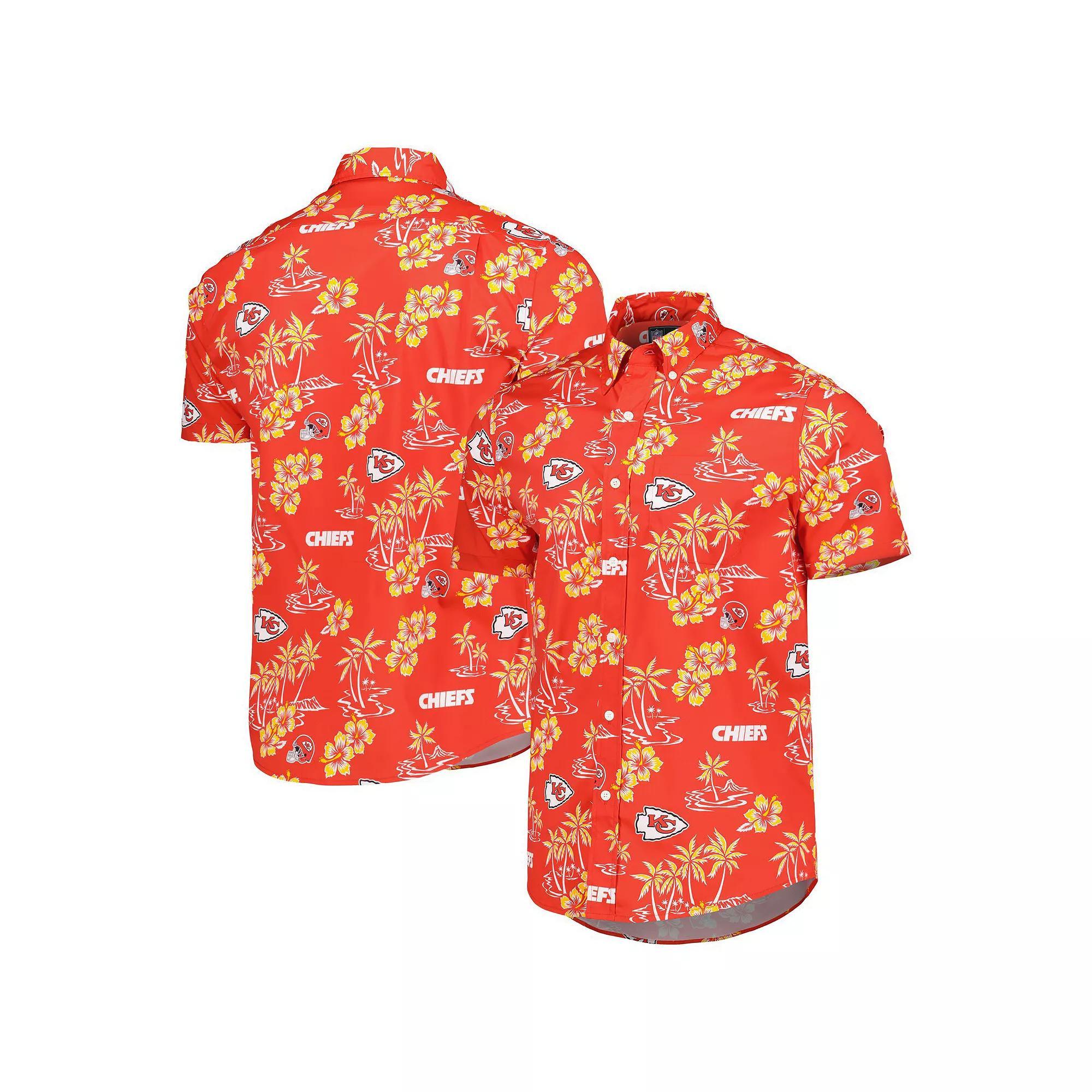 Men's Reyn Spooner Red Kansas City Chiefs Kekai Button-Up Shirt, Size: Small Product Image