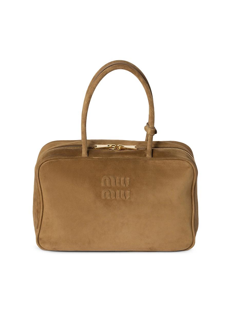 Womens Suede Beau Top Handle Bag Product Image