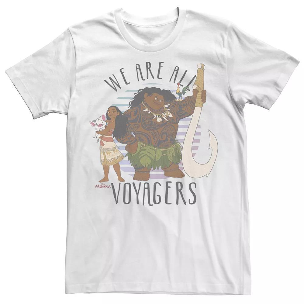 Men's Disney's Moana We Are All Voyagers Portrait Tee, Size: Large, White Product Image