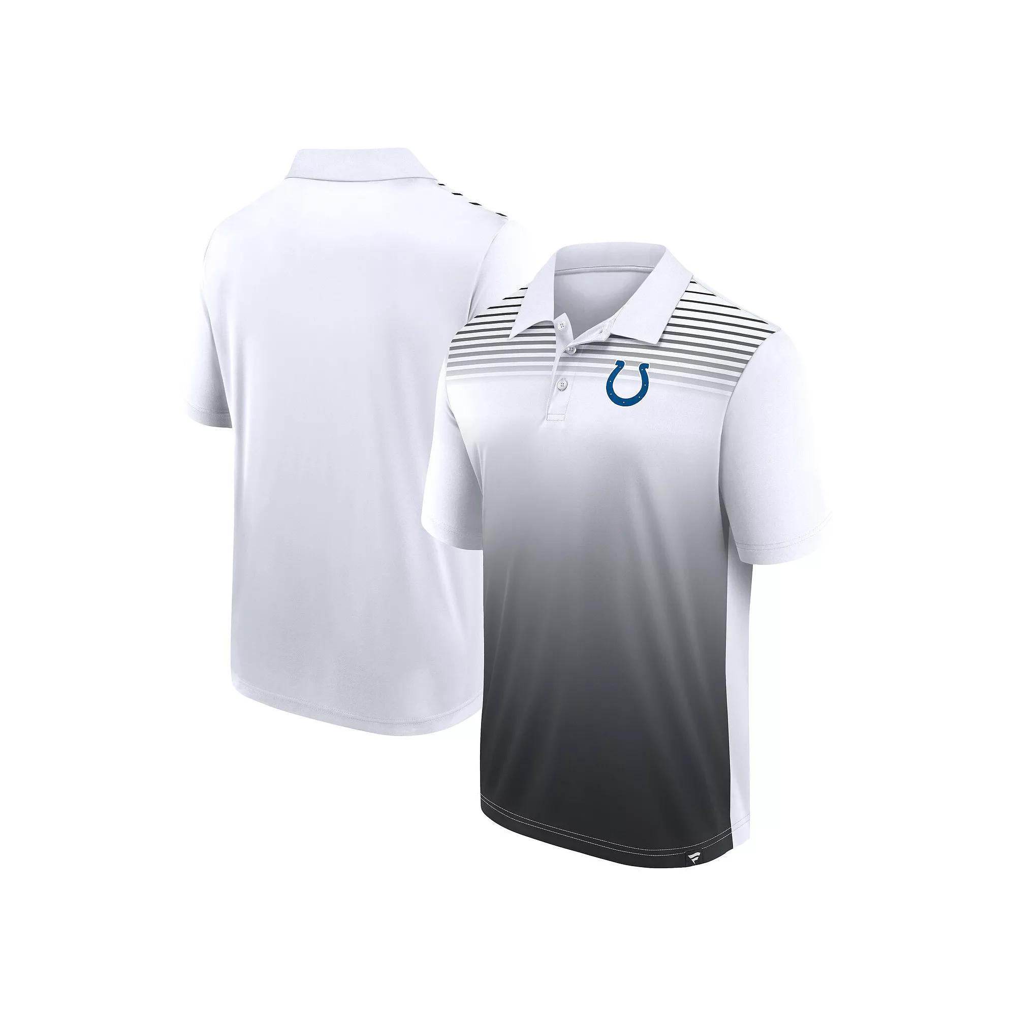 Men's White/Black Indianapolis Colts Sandlot Game Polo, Size: 5XL Product Image