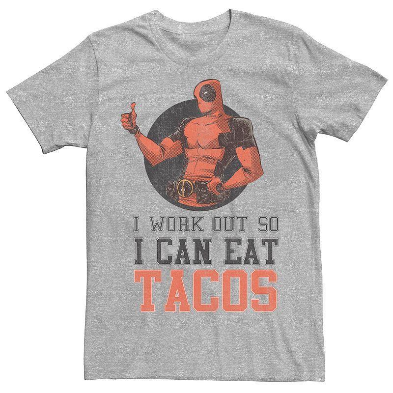 Men's Deadpool Taco Tee, Size: XXL, White Product Image
