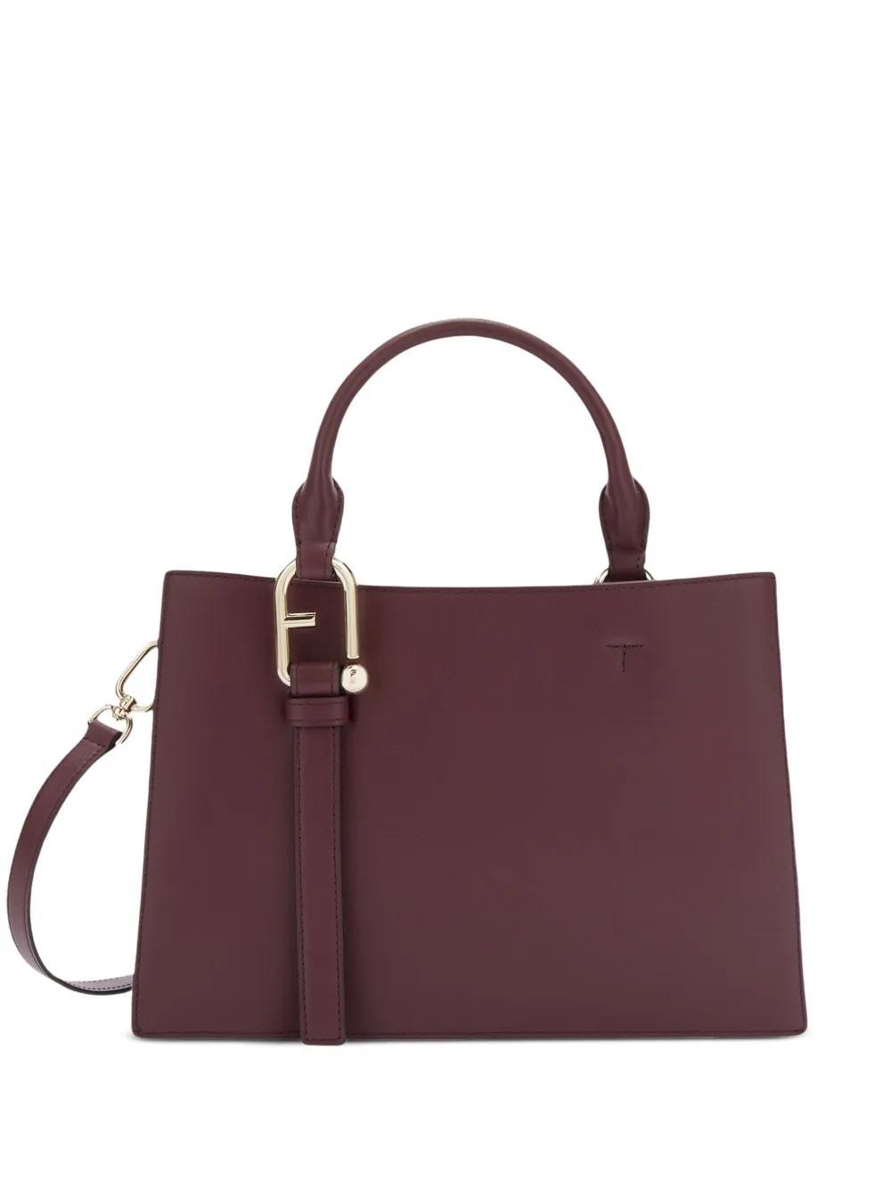FURLA Logo-plaque Tote Bag In Red Product Image